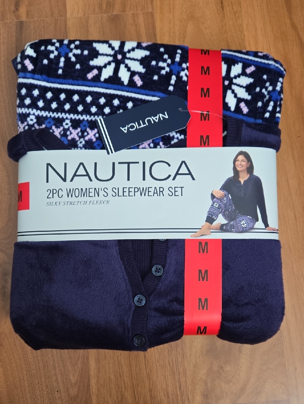 Nautica Navy Fair Isle Two-Piece Women's Sleepwear Set
